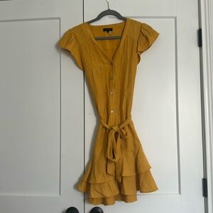 Cap sleeve wrap dress - size 6